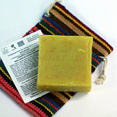 Кесабское мыло-обновление LEUMUNIYA «Лимонное»  с франкенией припудренной и лимоном